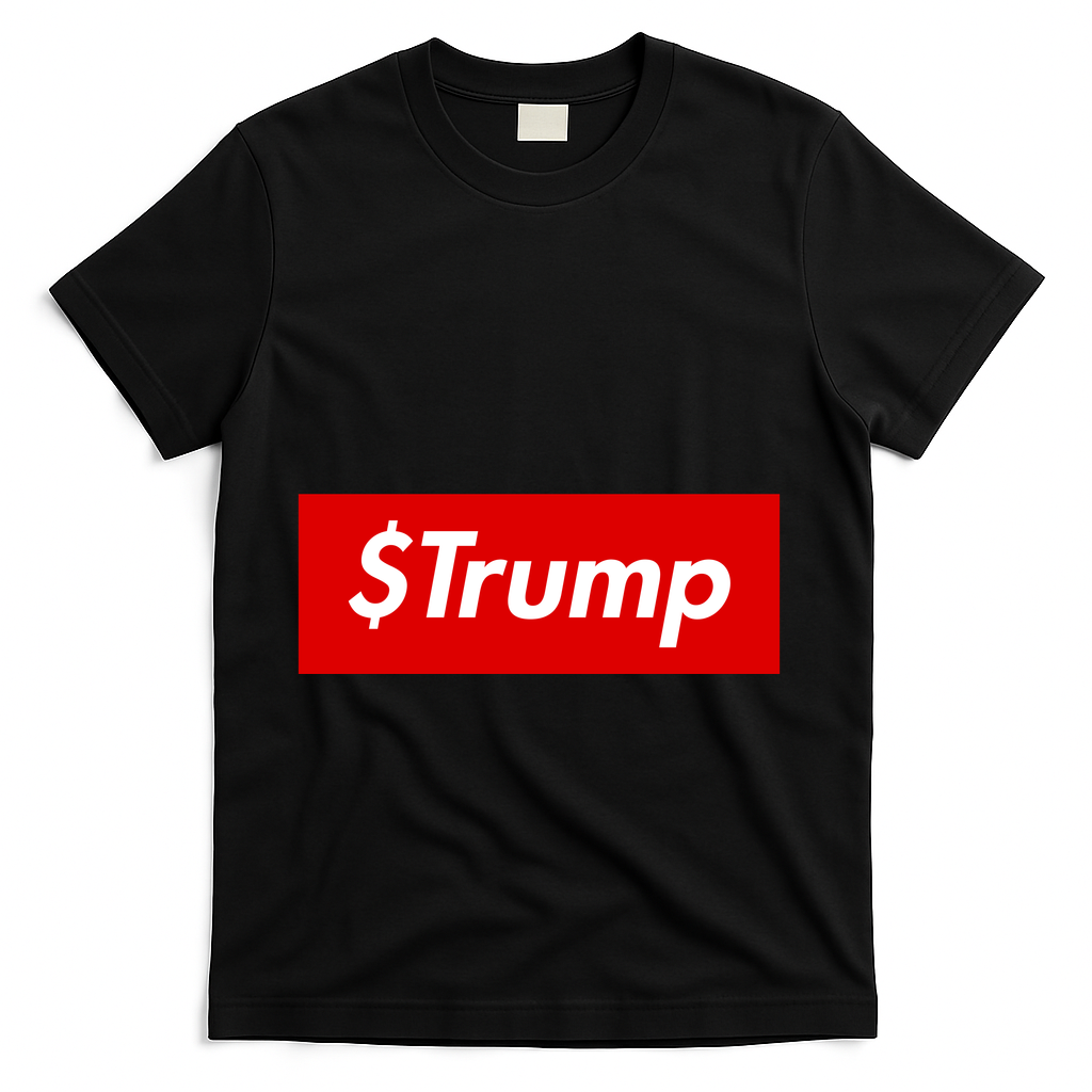 $Trump Coin Meme Cryptocurrency Crypto Donald Trump T-Shirt - Black