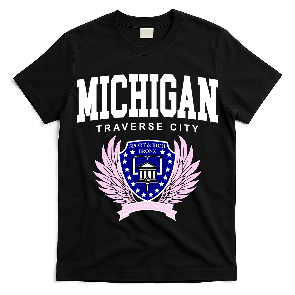 Traverse City Michigan Classy Logo T-Shirt