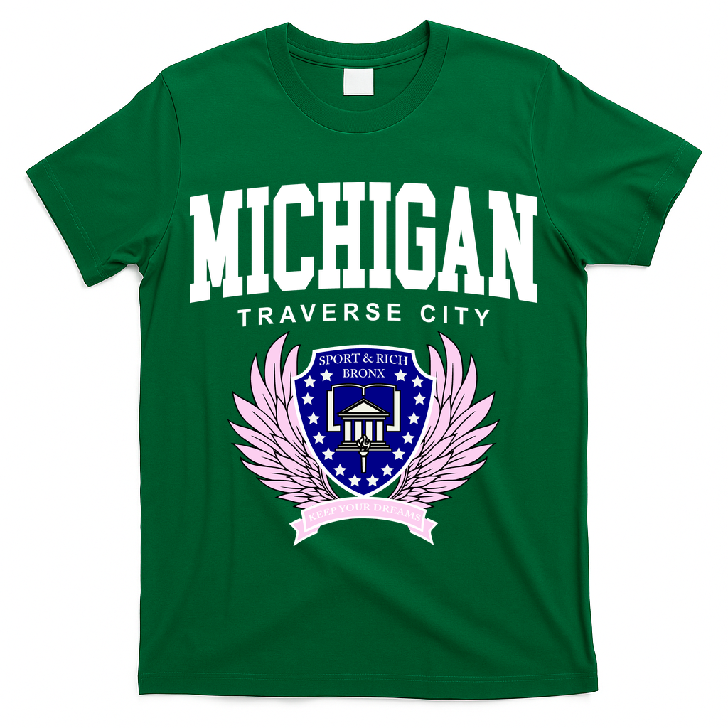Traverse City Michigan Classy Logo T-Shirt