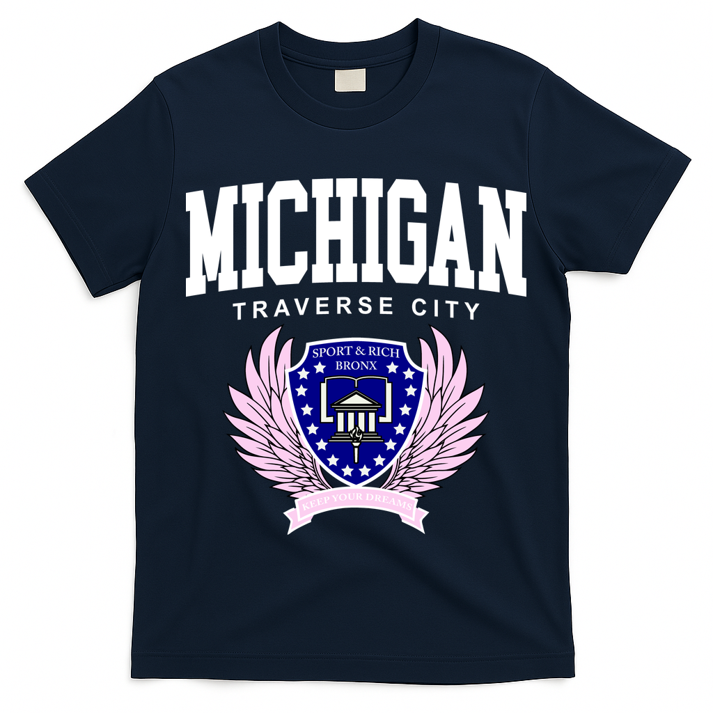 Traverse City Michigan Classy Logo T-Shirt