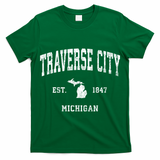 Traverse City Michigan Mi Vintage Athletic Sports T-Shirt
