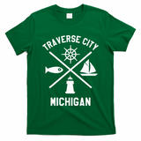Traverse City Northern Michigan Sailing Boating T-Shirt