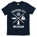 Traverse City Northern Michigan Sailing Boating T-Shirt