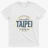 Taipei City of Azaleas Vintage Graphic Art T-Shirt - White