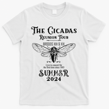 The Cicadas Reunion Summer 2024 T-Shirt - White