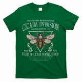 The Cicadas Reunion Cicada Nature Lover Summer 2024 T-Shirt - Green