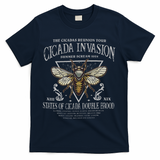 The Cicadas Reunion Cicada Nature Lover Summer 2024 T-Shirt - Navy