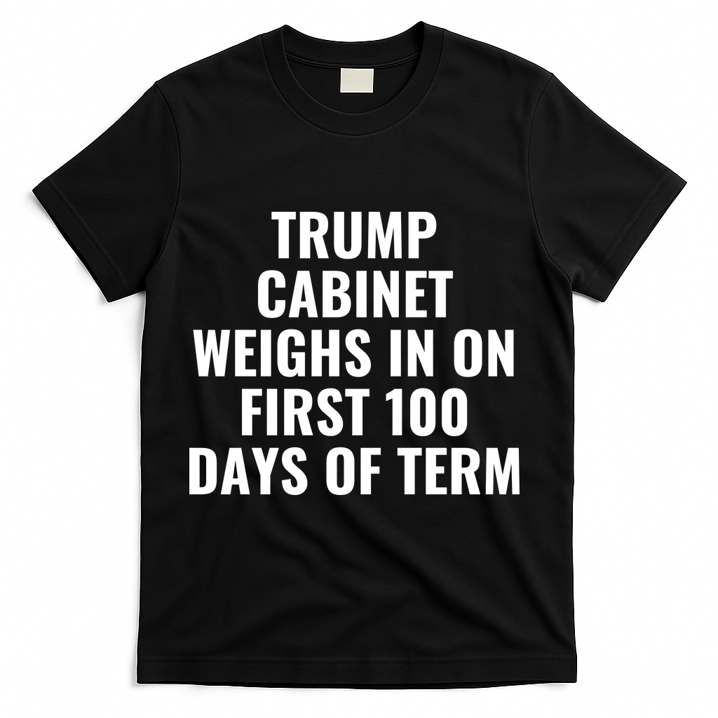 Trump Cabinet Weighs In On First 100 Days Of Term T-Shirt - Black