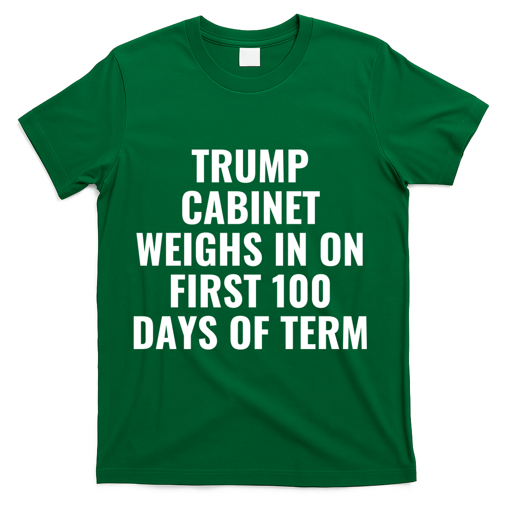 Trump Cabinet Weighs In On First 100 Days Of Term T-Shirt - Green