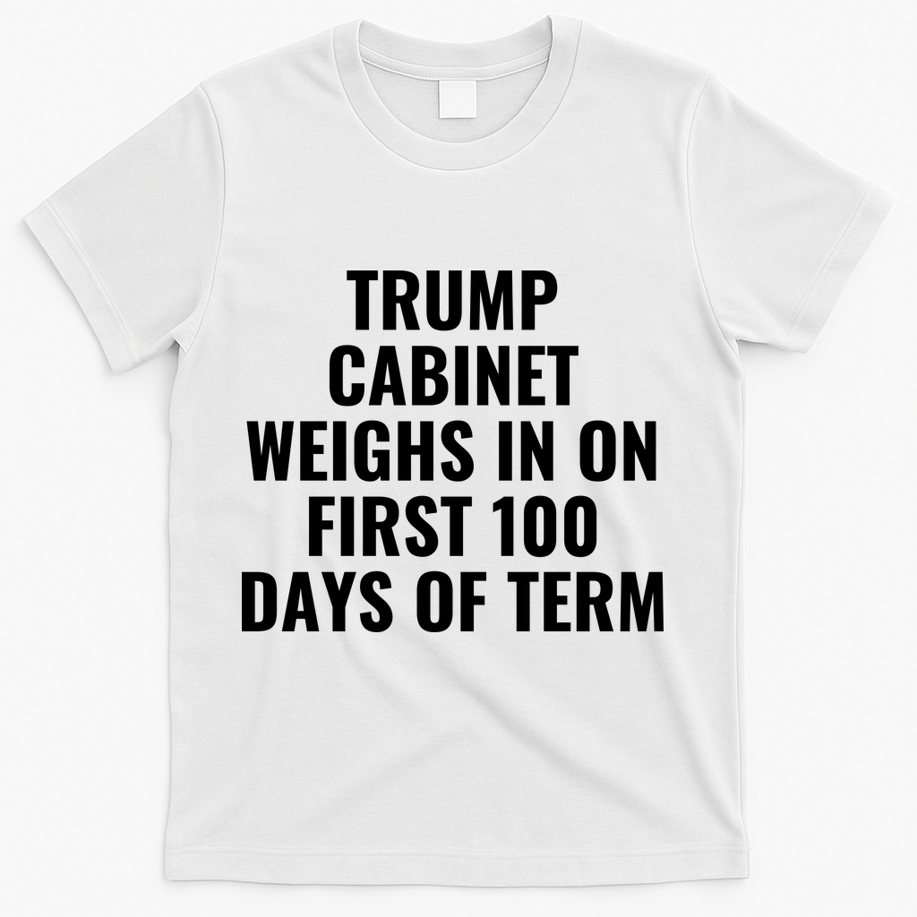 Trump Cabinet Weighs In On First 100 Days Of Term T-Shirt - White