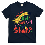 Train Did For You Fall Shooting Star Saying T-Shirt - Navy