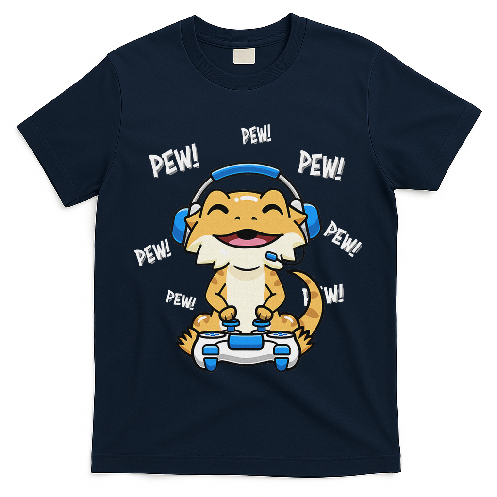 Tiny Dinosaur Kawaii Gamer Bearded Dragon Lover T-Shirt