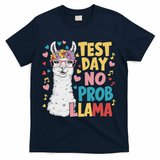 Test Day No Prob Llama Llama Teacher Testing Day T-Shirt - Navy