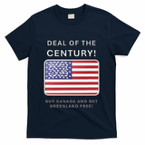 Trump Deal Of The Century Buy Canada Get Greenland Free T-Shirt - Navy