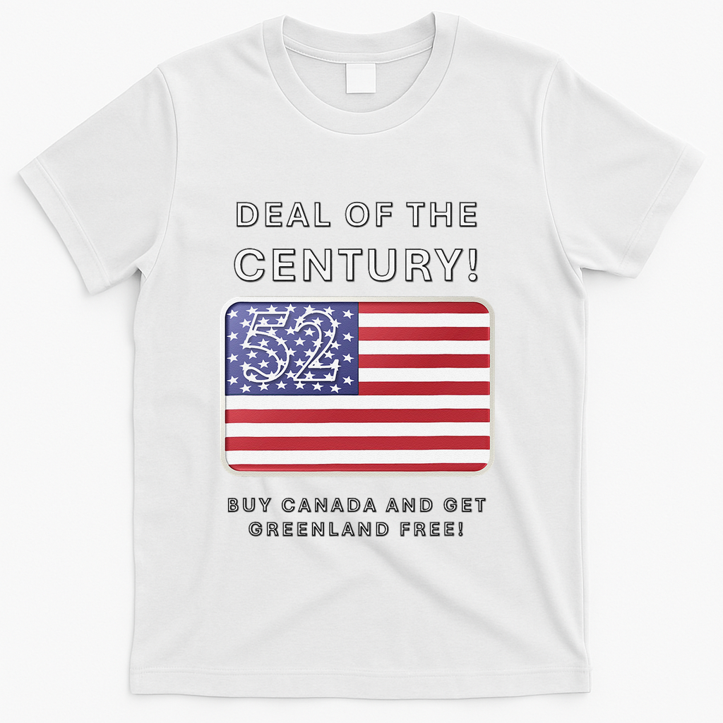Trump Deal Of The Century Buy Canada Get Greenland Free T-Shirt - White