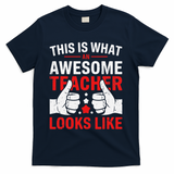 Test Day Rock The Test Teacher Testing Day Back To School T-Shirt - Navy