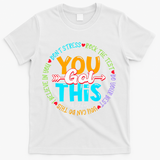 Test Day Rock The Test Teacher Testing Day You Got This T-Shirt - White