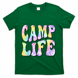 Tie Die Retro Camping Summer For Girl Summer Camp Life Gift T-Shirt - Green