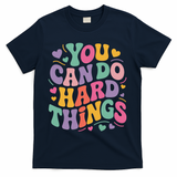 Test Day You Can Do Hard Things Teacher Women T-Shirt - Navy
