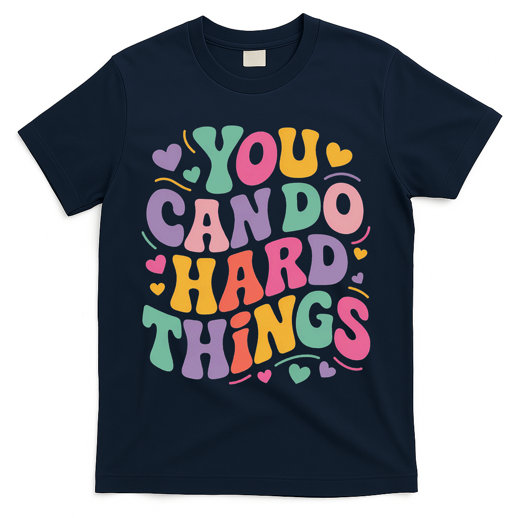 Test Day You Can Do Hard Things Teacher Women T-Shirt - Navy