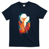 the fox and full moon - Navy
