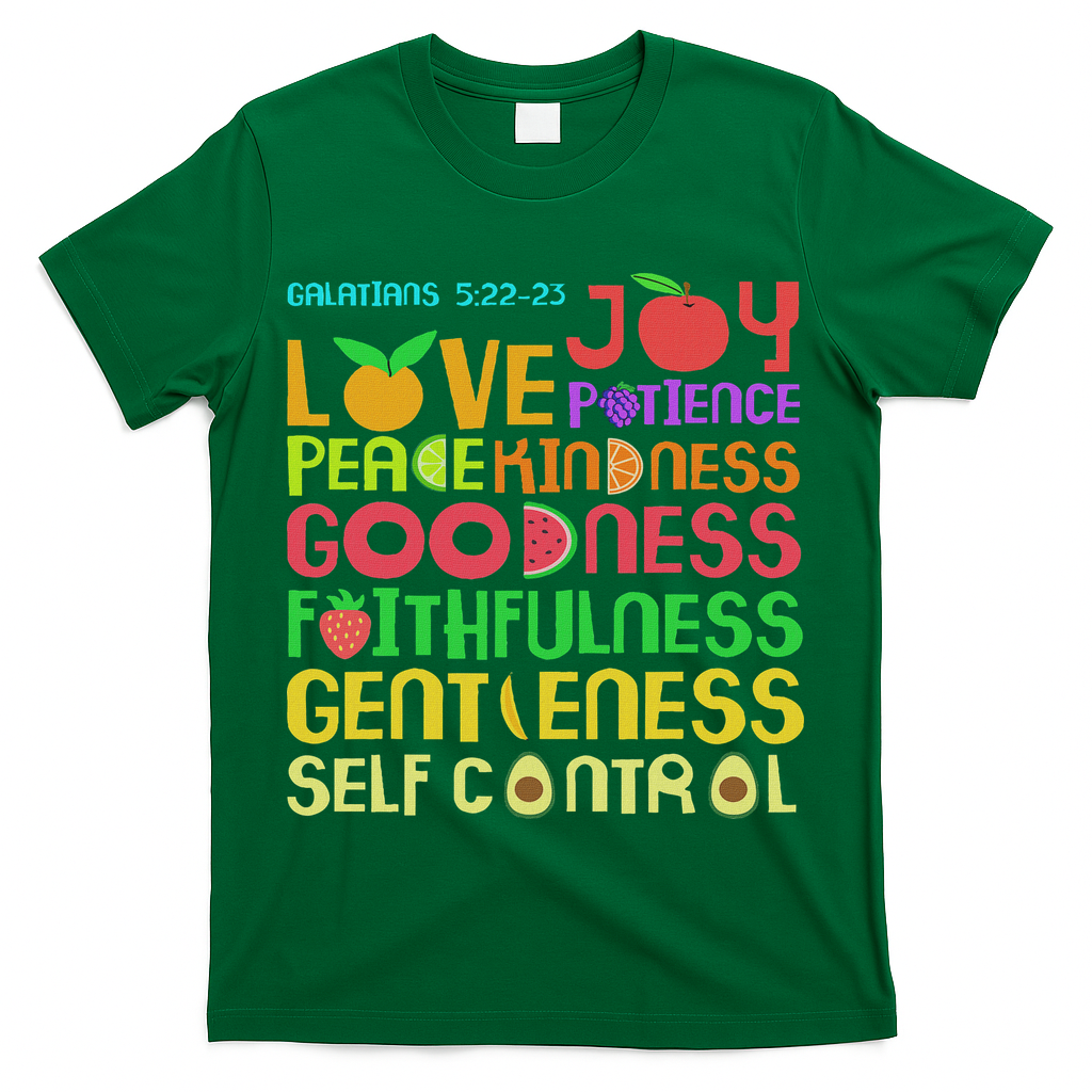 The Fruit Of The Spirit Christian Bible Verse T-Shirt