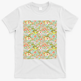 Tropical flowers pastel - White