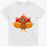 Turkey Football Thanksgiving T-Shirt - White
