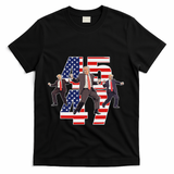 Trump Funny Victory Dance Trump Dancing America 47 T-Shirt - Black