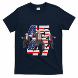Trump Funny Victory Dance Trump Dancing America 47 T-Shirt - Navy