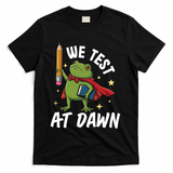 Teacher Frog We Test At Dawn T-Shirt - Black