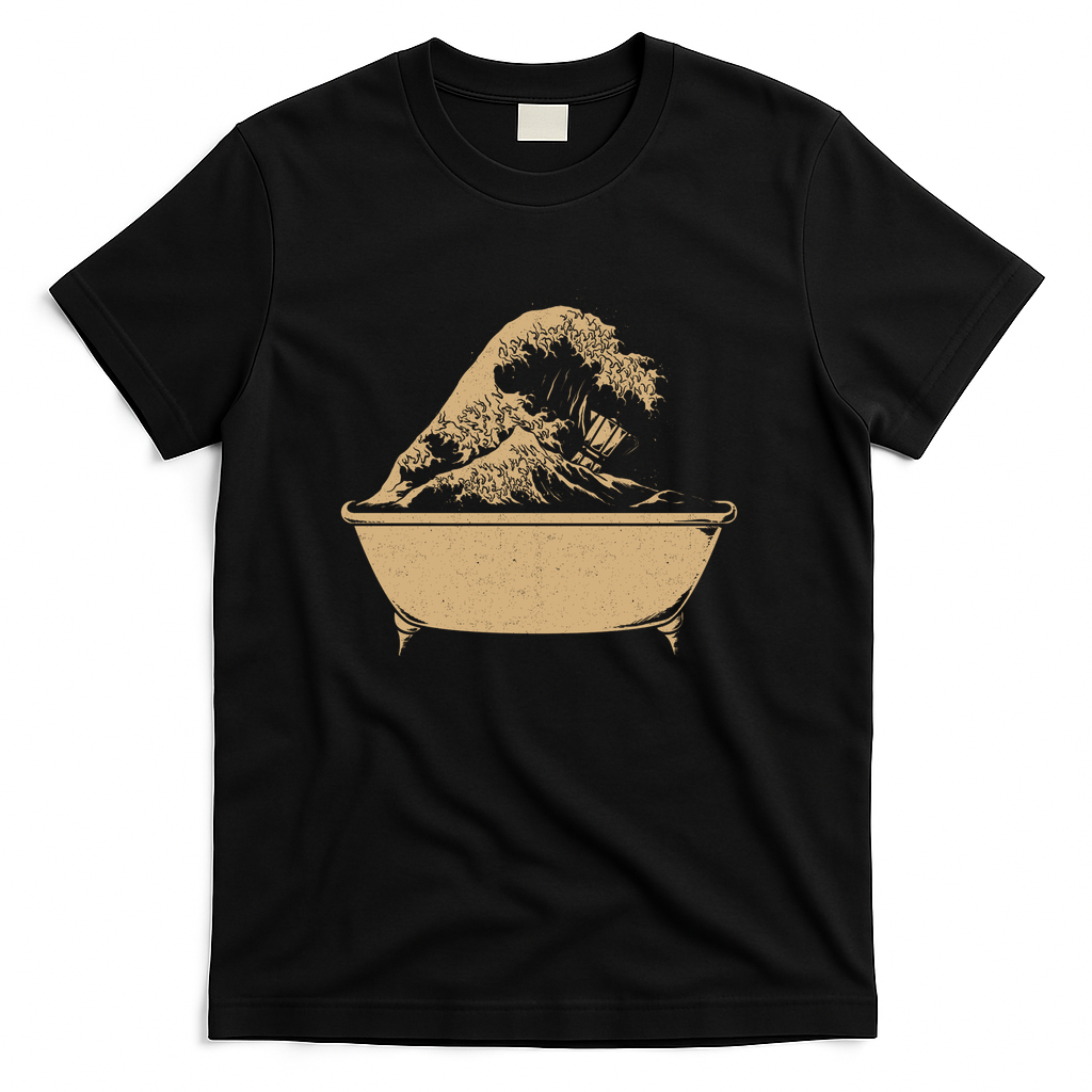 The Great Coffee Wave Bathtub by Tobe Fonseca - Black