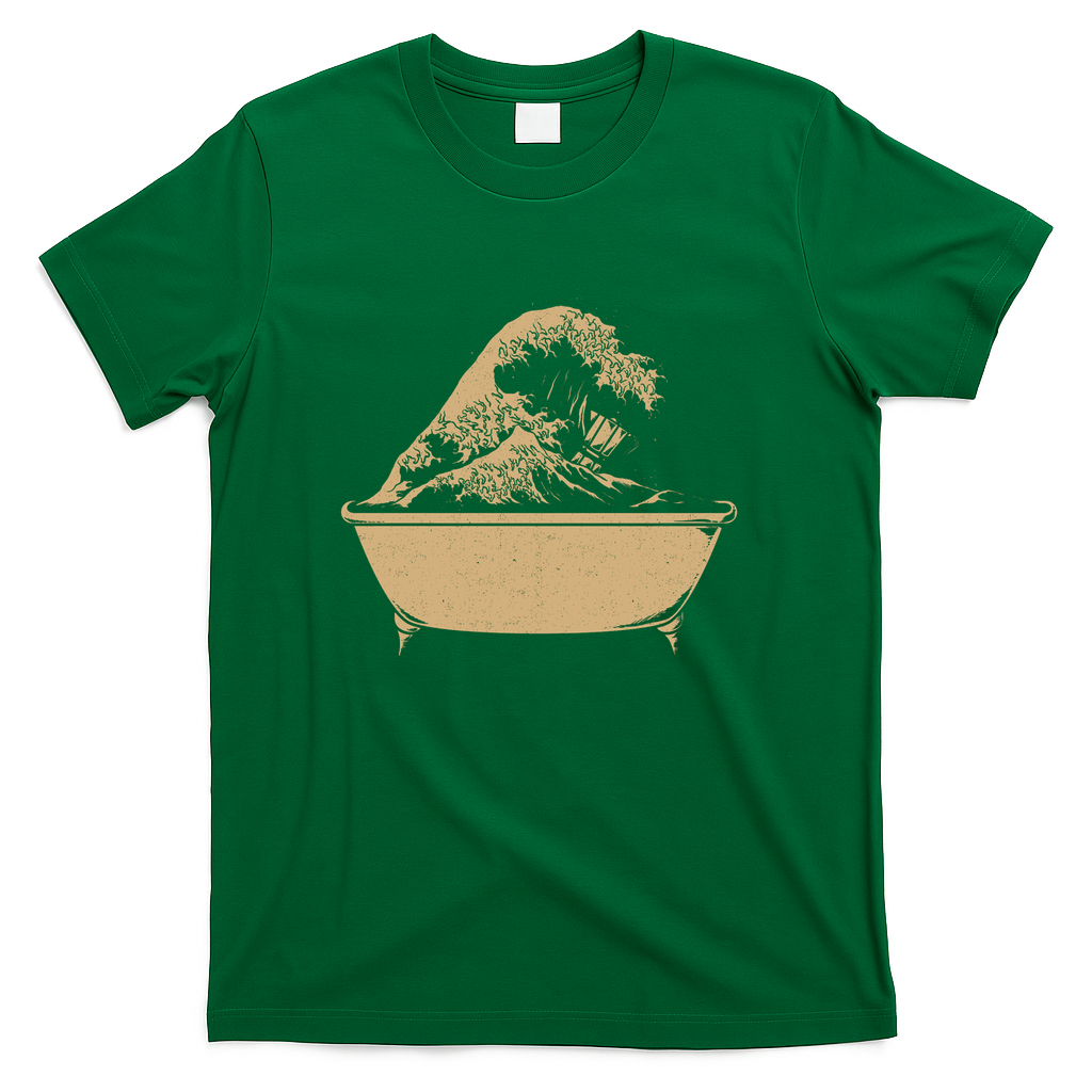 The Great Coffee Wave Bathtub by Tobe Fonseca - Green