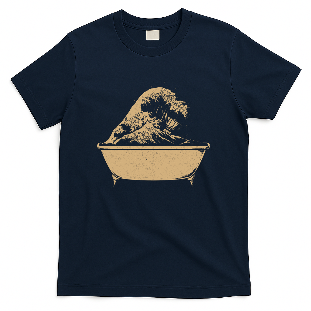 The Great Coffee Wave Bathtub by Tobe Fonseca - Navy