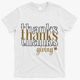 Thanks Giving Cute Thanksgiving Gift Design T-Shirt - White