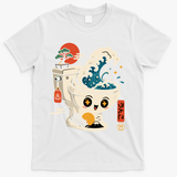 The Great Flush Wave Funny Toilet Spoof T-Shirt - White
