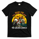 The Golden Ghouls Vintage Halloween Spooky Golden T-Shirt - Black