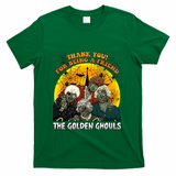 The Golden Ghouls Vintage Halloween Spooky Golden T-Shirt - Green