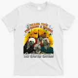 The Golden Ghouls Vintage Halloween Spooky Golden T-Shirt - White