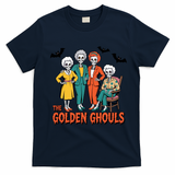 The Golden Ghouls Girls Halloween Funny Classic TV Show Spoof T-Shirt - Navy Blue