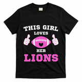 This Girl Loves Her Lions Pinky Leopard T-Shirt