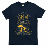 The Great Lakes Shark Free Unsalted Michigan Gift T-Shirt