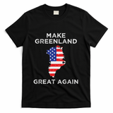 Trump Greenland Make Great Again Map T-Shirt - Black
