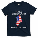 Trump Greenland Make Great Again Map T-Shirt - Navy