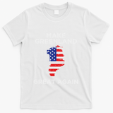 Trump Greenland Make Great Again Map T-Shirt - White