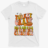 Turkey Gravy Retro Groovy Thanksgiving Food T-Shirt - White