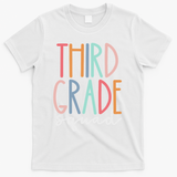Third Grade Squad 3rd Grade Teacher Crew Back To School Team T-Shirt - White