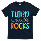 Third Grade Teacher Team - 3rd Grade Rocks T-Shirt - Navy