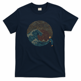 The Great Wave off Van Gogh by Tobe Fonseca - Navy