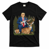 Trump Hunting Deer T-Shirt - Black